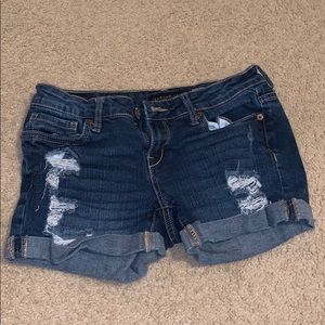 Distressed Aeropostale Jean Shorts